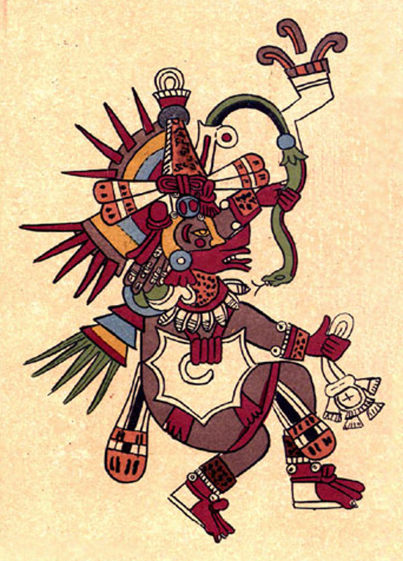 Quetzalcoatl dans le Codex Borbonicus