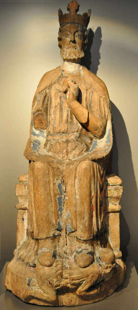 Statue de saint Olav, église de Kyrkjebø