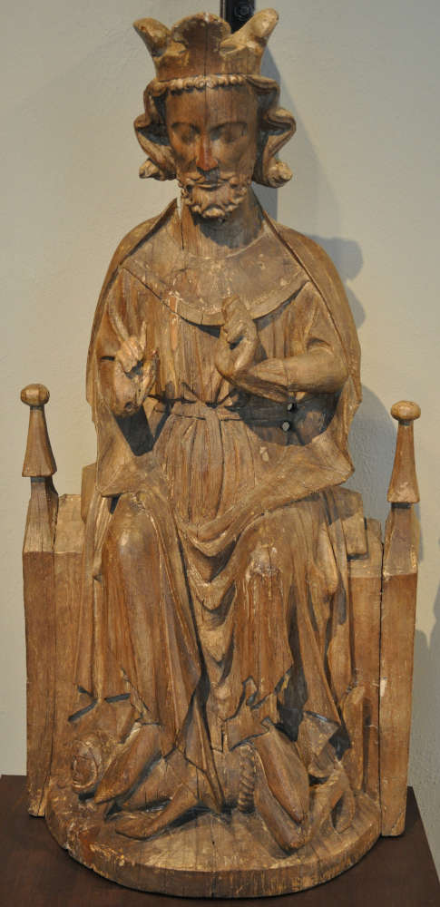 Statue de saint Olav, église de Tanum