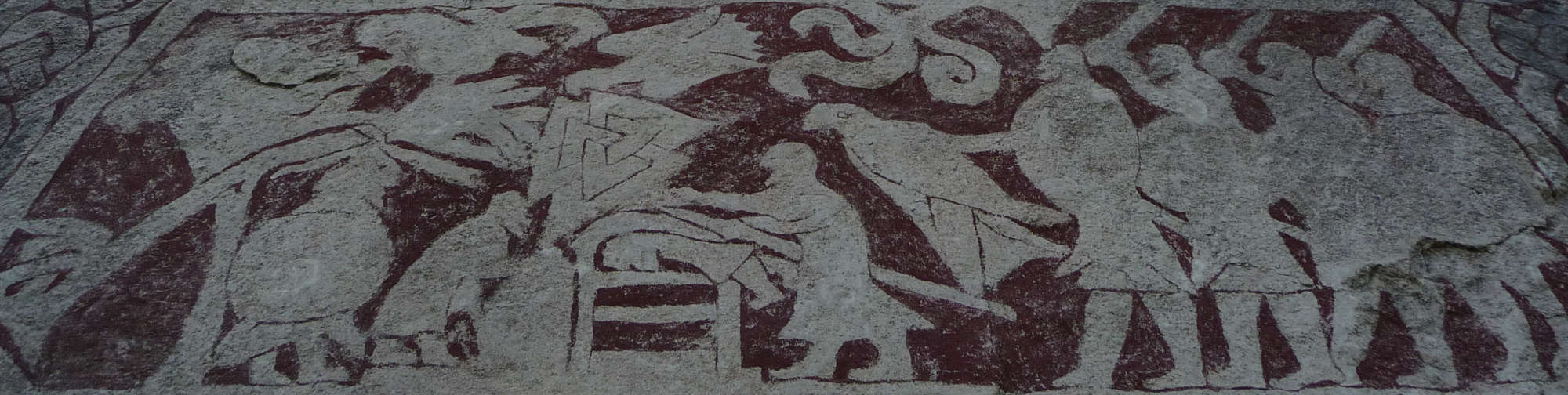 Sacrifice humain (aigle de sang ?) sur la pierre de Stora Hammars I