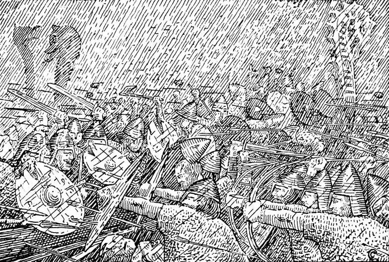 Egedius Uveiret under Slaget i Hjrungavaag