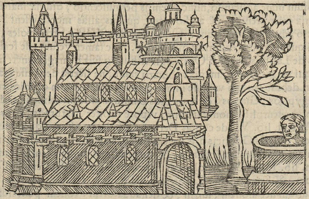 Temple d'Uppsala dans l'Historia de Gentibus Septentrionalibus d'Olaus Magnus