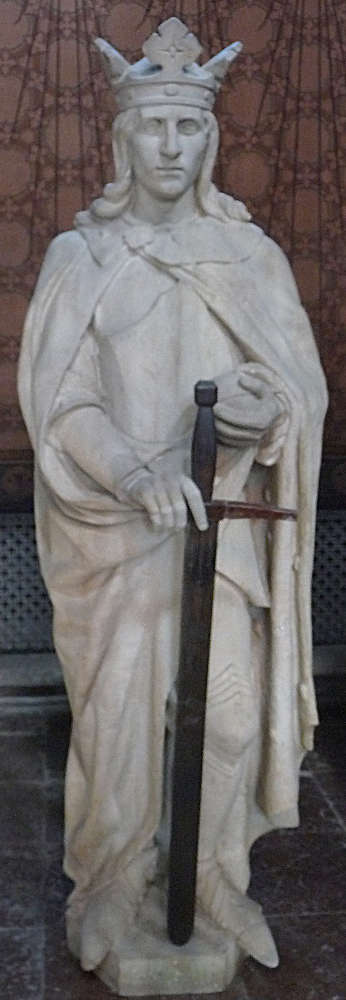 Statue de saint Erik dans la cathédrale d'Uppsala